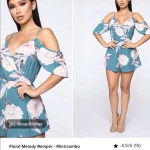 Fashion Nova Floral Romper